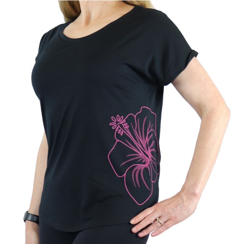Hawaiian Hibiscus Tattoo Relaxed Fit T-Shirt